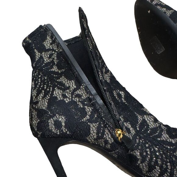 Giuseppe Zanotti Black Lace Pointy High Heel Boots Size 40 (US 10) - Picture 10 of 15